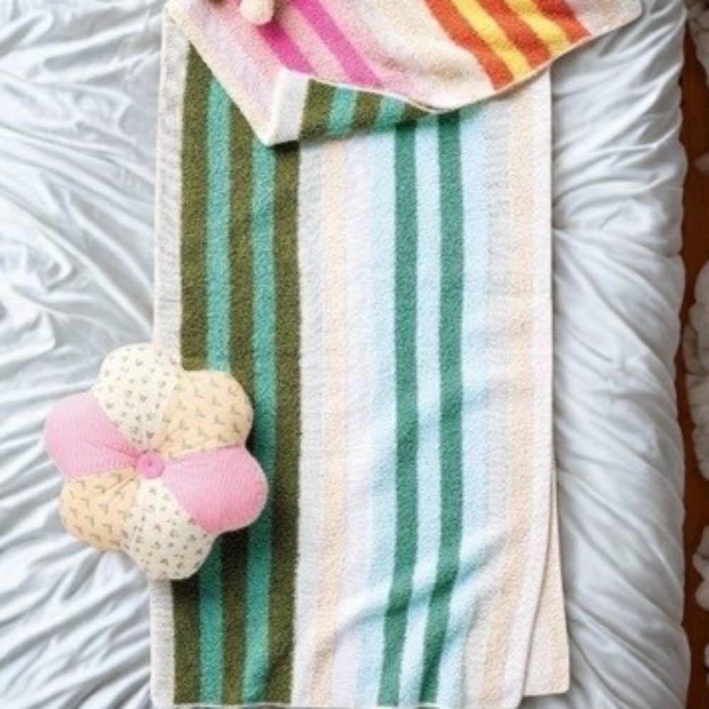 Striped Knit Throw Blanket 48"x58" Multicolor- Pillowfort - New